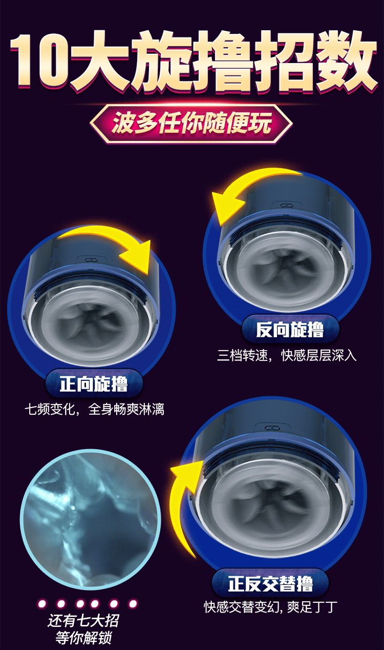 雷霆波多梦想女神-波多野结衣全自动伸缩旋转飞机杯电动男用自慰器成人性用品